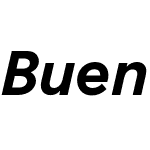 Buenos Aires Trial Bold Italic