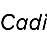 Cadiz Trial Regular Italic