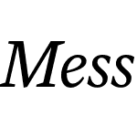 Messina Serif Trial Regular Italic