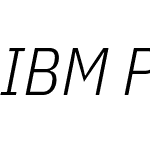 IBM Plex Sans Condensed