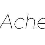 Acherus Grotesque Thin italic