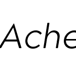 Acherus Grotesque Light italic