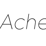 Acherus Grotesque Thin italic