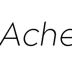 Acherus Grotesque Ultra Light italic