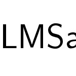 LM Sans 12