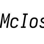 McIosevka Nerd Font Mono