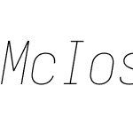 McIosevka Nerd Font Mono