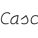 Cascadia Code Italic