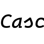 Cascadia Mono PL Italic