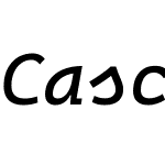 Cascadia Code PL Italic