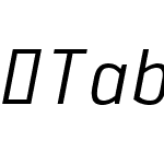 Tabular-Italic