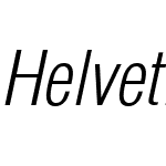 Helvetica CondensedLight