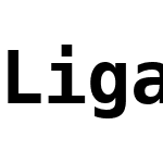 Liga DejaVu Sans Mono