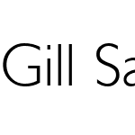 Gill Sans Light