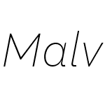 MalvaW01-ThinItalic