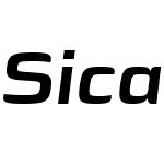 SicaExpandedW01-BoldItalic
