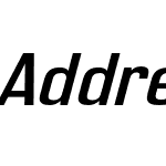 Address Sans Pro