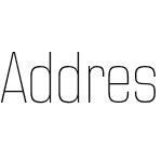 Address Sans Pro