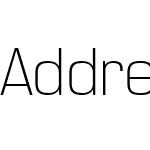 Address Sans Pro