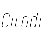 Citadina Thin Italic