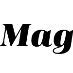 Magnel Display Black Italic