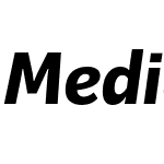Mediator Extra Bold Italic