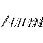 Autumn Leaves Italic