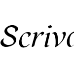 ScrivanoW29-Italic