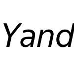 Yandex Sans Text Web Reg