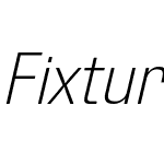 Fixture Italic