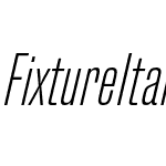 Fixture Italic