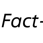 Fact Italic