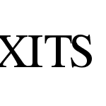 XITS Math monospacified for Terminus (TTF)