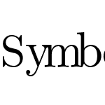 Symbola monospacified for Consolas