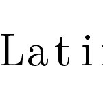 Latin Modern Math monospacified for Consolas