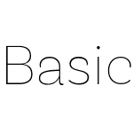 Basic Sans Thin