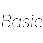 Basic Sans Thin