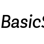 Basic Sans Narrow Alt Italic