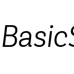 Basic Sans Narrow Alt Light Ita