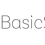 Basic Sans Narrow Alt Thin