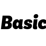 Basic Sans Narrow Black Italic