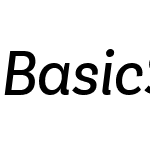 Basic Sans Narrow Italic