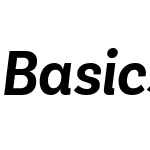 Basic Sans Narrow Semi Bold Ita