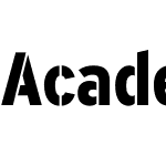 Academy Sans Stencil