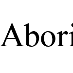 Aboriginal Serif