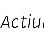 Actium-LightItalic