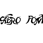 Aero Font One