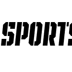 SPORTS HEADLINE STENCIL