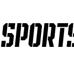 SPORTS HEADLINE STENCIL