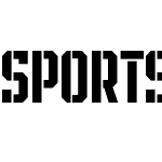 SPORTS HEADLINE STENCIL